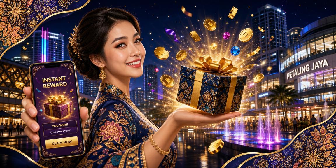 Akses sukan maya di telefon bimbit dengan reka bentuk batik Malaysia